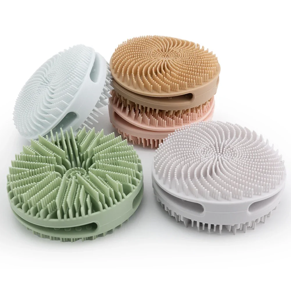 Double-Sided Design Baby Silicone Body Scrubber Exfoliating Body Brushes for All Skin for Showering, Lathers Well Body Brush