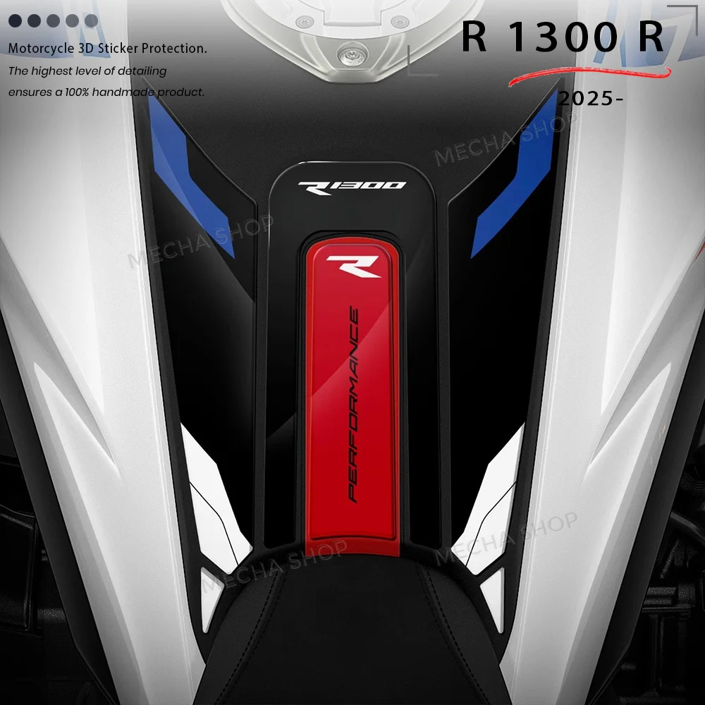 

Защитная наклейка на бак для мотоцикла R 1300 R, аксессуары R1300R 2025-, водонепроницаемая 3D гелевая наклейка на топливный бак