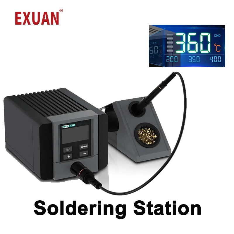 Electric Soldering Station Integrated Soldering Tip Motherboard Welding Table Cellphone Repairs Smart Precision Welding Platform