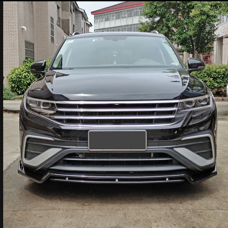 Front Bumper Diffuser Fit Front Lip Spoiler Front Bumper Decoration 4pcs/set for VOLKSWAGEN Tiguan (not for r-line) 2022 2023+