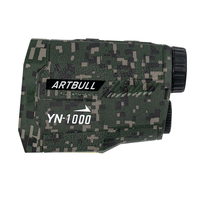 Camouflage 1000m Laser Rangefinder Outdoor Hunting Rangefinder Golf with Flag-Lock Slope Adjusted Distance Meter