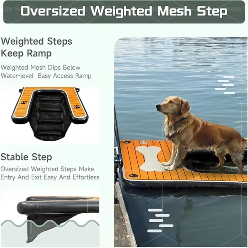 High Quality Multi Colors Pet Ladder Dog Stairs and Ramp Stairs Ramp for Dogs Inflatable Dog Water Ramp