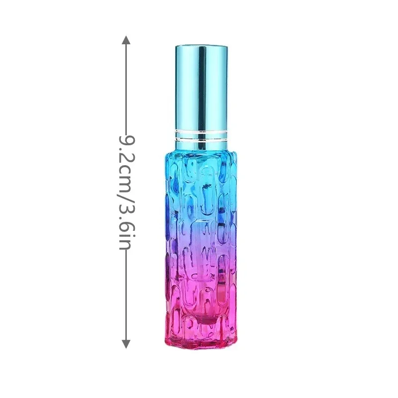 1pcs 10ml Vintage Aromatherapy Glass Bottles Tabletop Decoration French Relief Vase Perfume Spray Bottle Accessories 2023 New