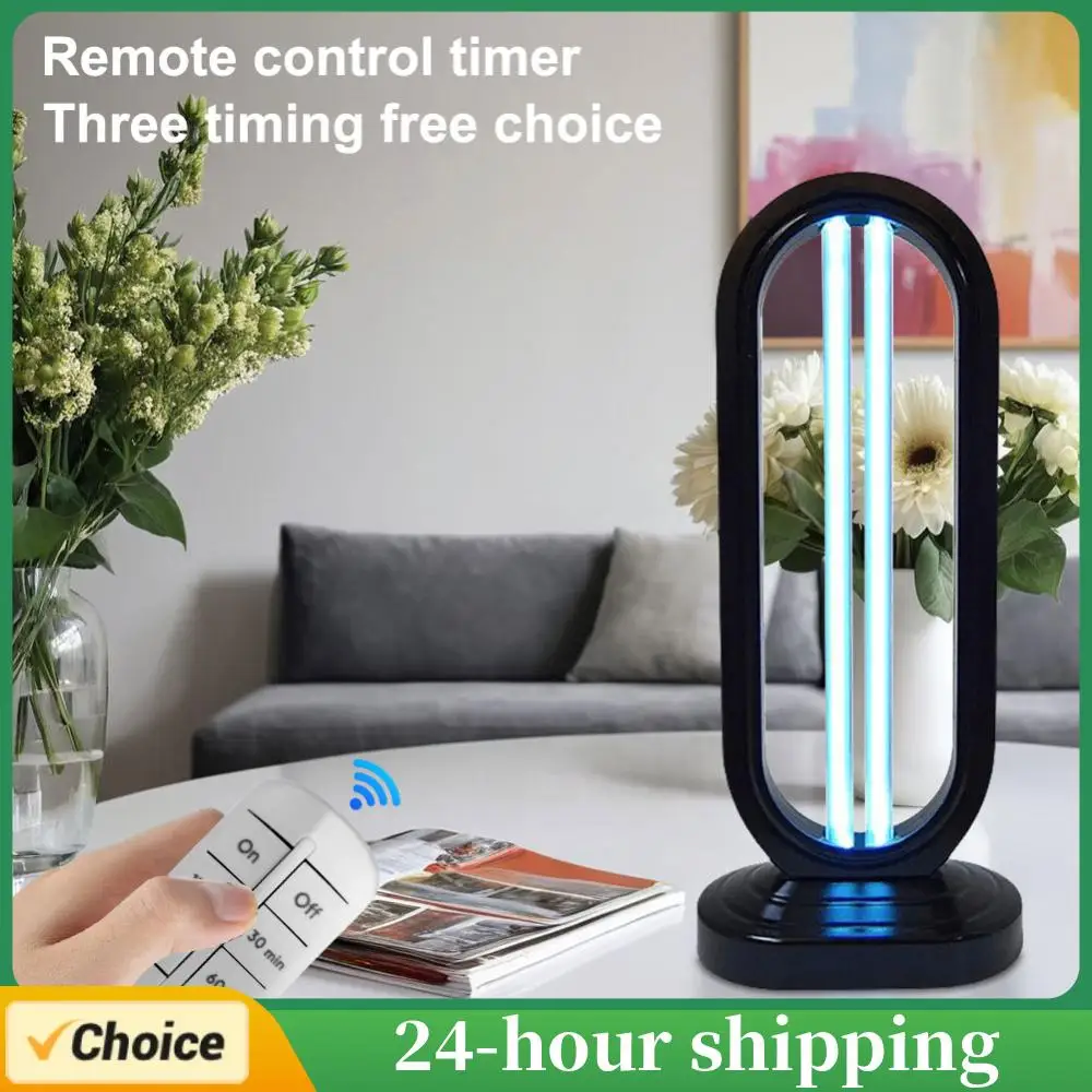 UV Light Sanitizer with 3- Speed Timing and Remote Control Ultraviolet Light 38W 110V UVC Lamp for Home Kitchen Baby Room Office