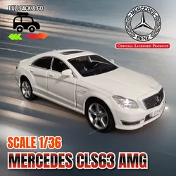 Mercedes CLS63 AMG Pullback Toy Car Model Diecast Replica 1:36 Scale Miniature Art Kid Boy Traffic Vehicle Figure Gift