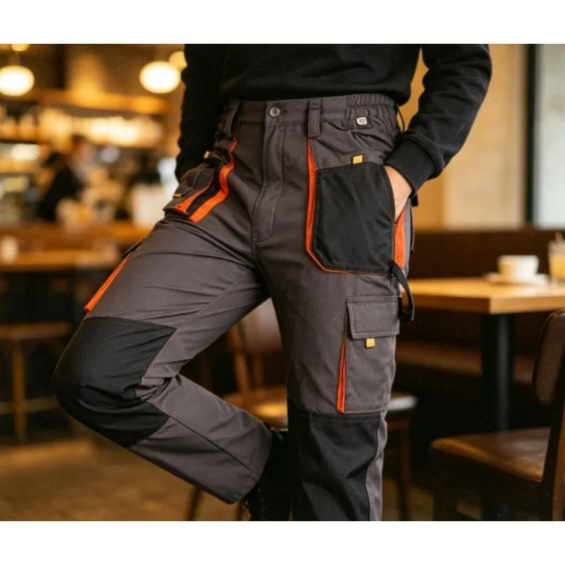 Ropa de Trabajo Estilo Europeo y Americano para Hombre y Mujer con Bolsillos Grandes para Carga, Uniforme de Protección Laboral para Construcción
