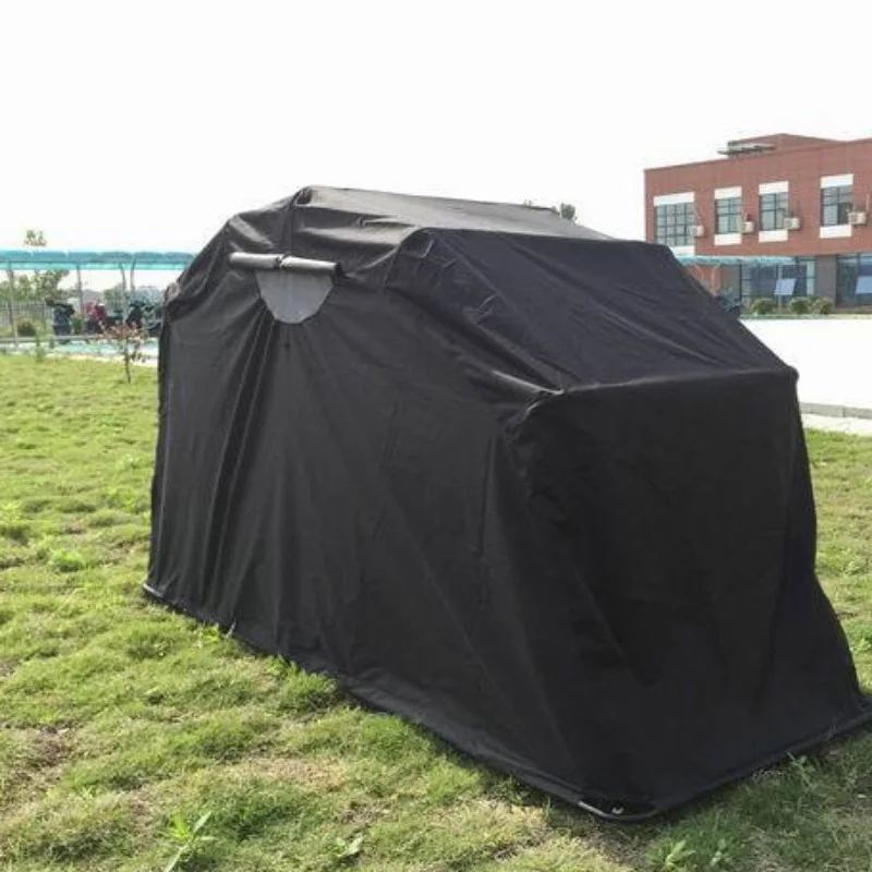 Motorcycle Shelter Waterproof Motorcycle Cover Heavy Duty Motorcycle Garage 600D Oxford Motorbike Sunshade Storage Raincoat Tent