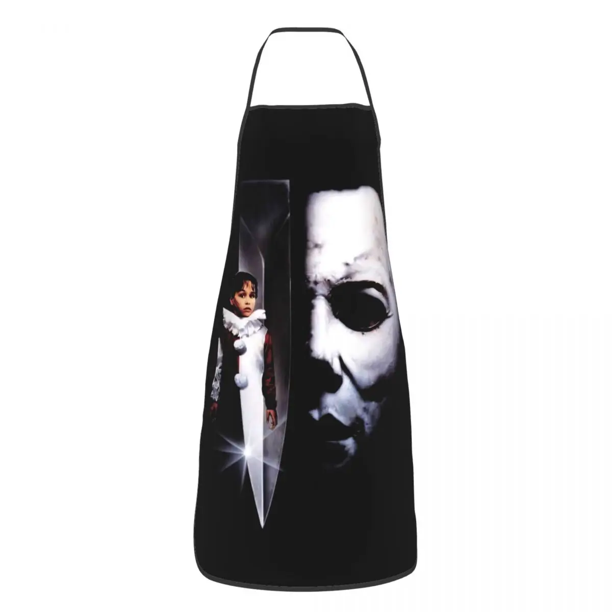 Custom The Revenge Of Michael Myers Apron Women Men Unisex Bib Halloween Horror Movie  Cooking Tablier Cuisine Chef Painting