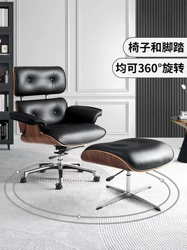 

Дизайнерский диван для одного человека, кресло Yi Musi Lounge Chair, простое и ленивое кожаное кресло для гостиной, художественное кресло для отдыха