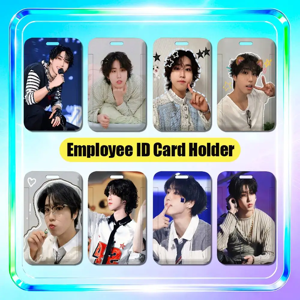 For Han Jisung Employee ID Card Holder Office Badge Student Work Bank Credit Holders Hard Case Shell