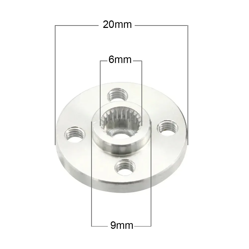 5/10 Pcs Metal Steering Gear Disc Stent 25T Servo Arm Round Type for MG995 MG996R  MG945 MG946 Rc Servos ACE Robot Car