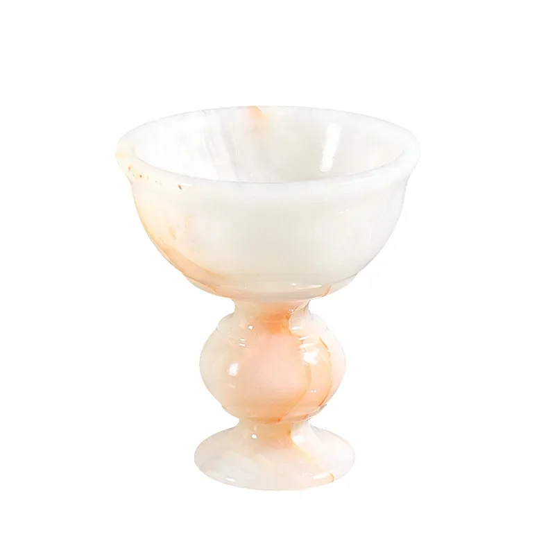 Simple modern marble scented candle cup niche high-end model room coffee table living room decoration ornament