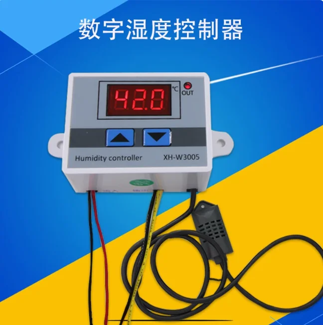 W3005 Digital Humidity Controller Humidistat Hygrometer Humidity Control Switch Regulator Humidity Sensor XH-W3005 12V 24V 220V