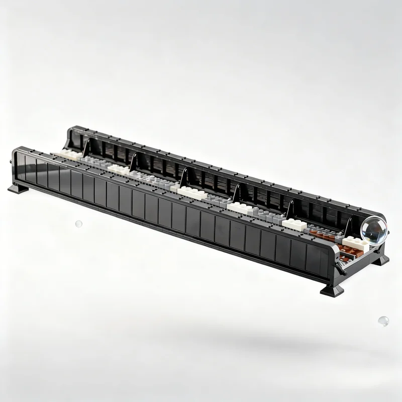 

2776pcs MOC Through Plate Girder Bridge 1 Train Model Building Blocks Toy Gift Creative Display Collectible Desk Premium Adult