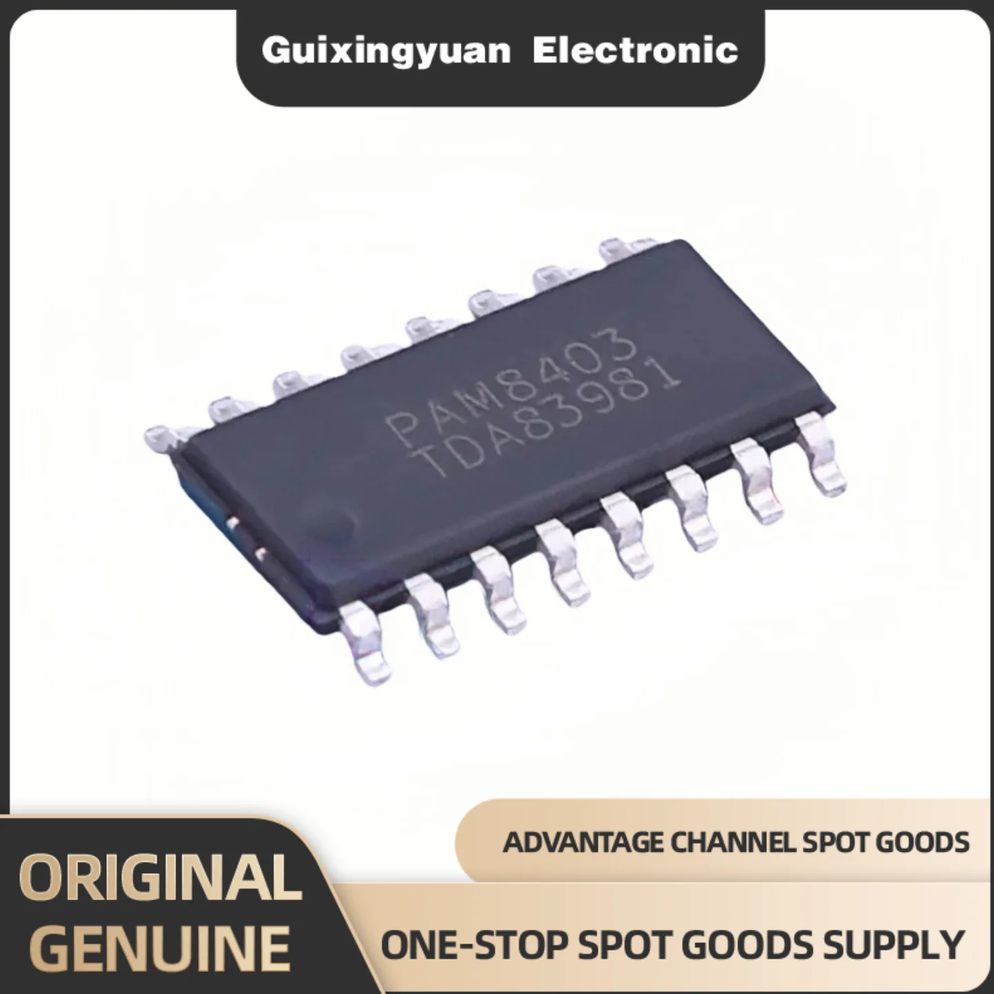 Brand new original PAM8403DR-H PAM8403 package SOP16 Class D stereo audio amplifier