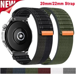 20mm 22mm Solo Loop Strap for Samsung Galaxy Watch 7 6 5 4 40mm 44mm Sport Nylon Band for Huawei Watch GT3 4Pro 46mm 2e Bracelet