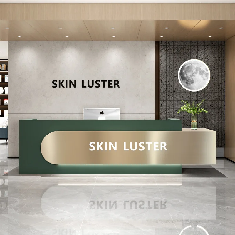 Semplice e moderno, leggero, di lusso, pagina di cassa, negozio di abbigliamento, salone di bellezza, consultazione aziendale, reception