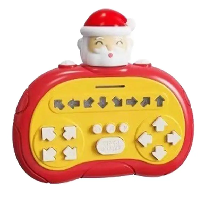 Fast Push Rhythm Game Santa Claus/Halloween Pumpkin Puzzle Pop Light Up Game Puzzle Pop Light Up Game Fidget Travel Games For