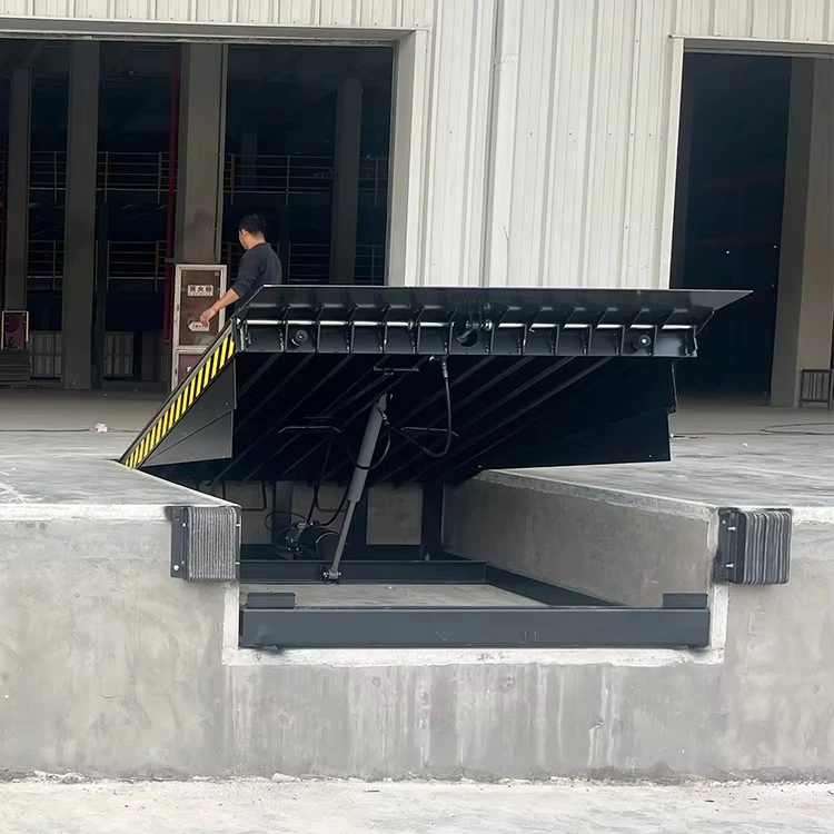 High load capacity, simple operation, automatic hydraulic dock leveler, quick loading and unloading dock, modern steel design