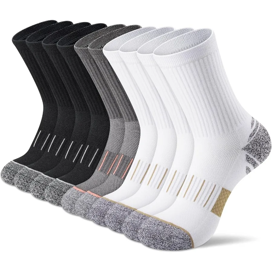 

Crew Socks for Women Athletic Hiking Running Compression Socks with Cushioned Support Ideal for LongDistance Trekking Daily Wor