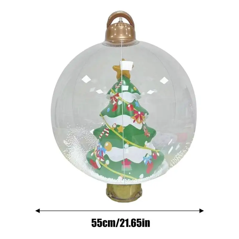 Kerst Opblaasbare Bal 24 Inch Feestelijke Grote Opblaasbare Kerst Ornamenten Oversized Kerst Accessoires Duurzaam