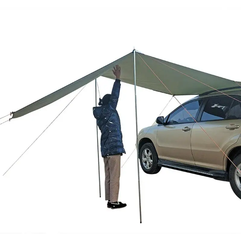 

Car Tent Shelter Shade Portable Waterproof UV Camping Tents Automobile Rooftop Rain Canopy Camping Side Car Roof Top Tent Awning