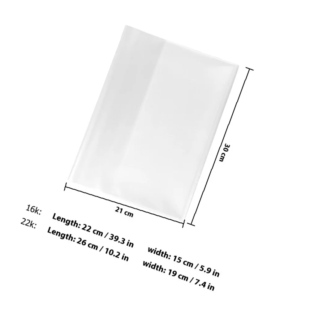 30Pcs Book Protective Cover Reusable Waterproof for Textbook Easy to Apply Anti-Scratch Dirt-Proof Book Film Students