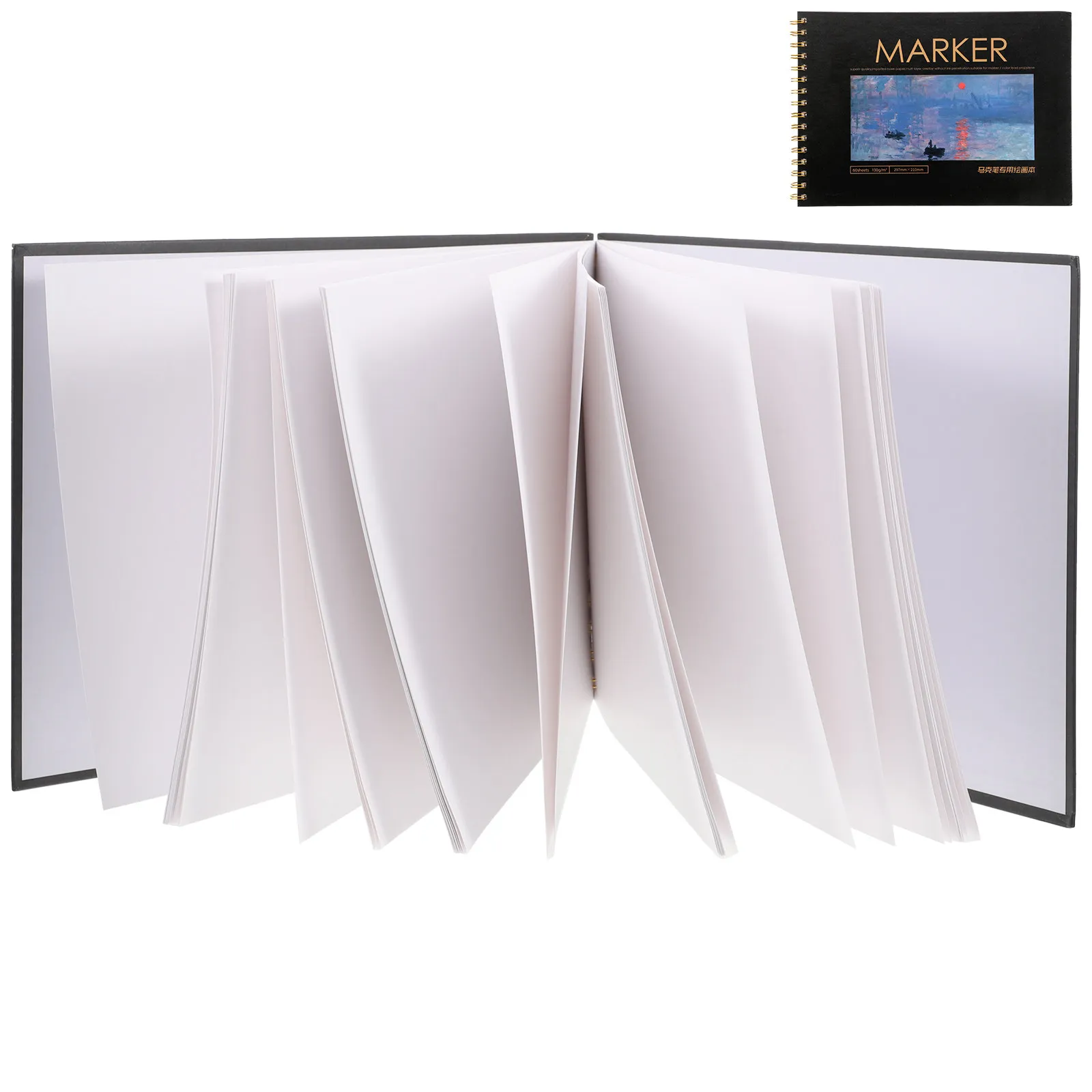 

1 шт. портативный блокнот для рисования формата А4 на спирали, толстая бумага, для студентов, набор для рисования и скетчинга, DIY