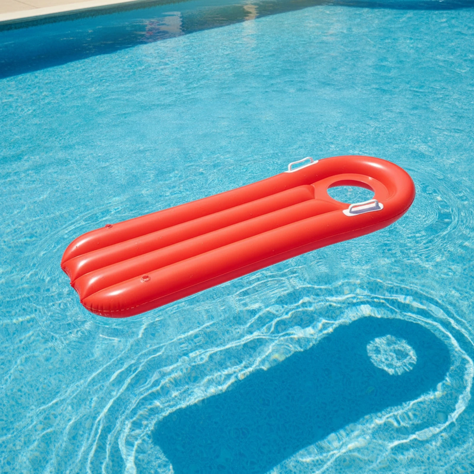 Swimming Buoyant Aid Board with Handles Safe Inflatable Kickboard with Handles Soft Bright for Children, Beach