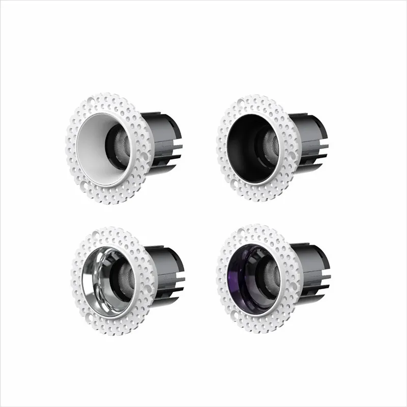 Pre embedded frameless spotlight LED embedded deep anti glare wall wash light Cobb household living room frameless tube light