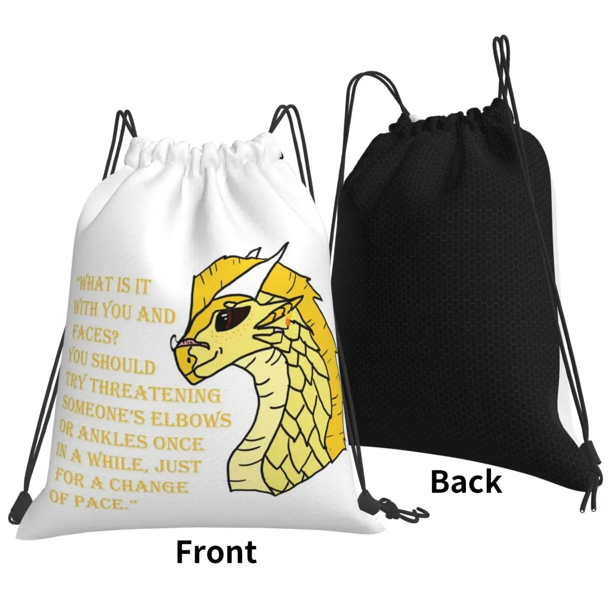 

Qibli Quote Backpacks Multi-function Drawstring Bags Sports Bag Book Bags for Man Woman School