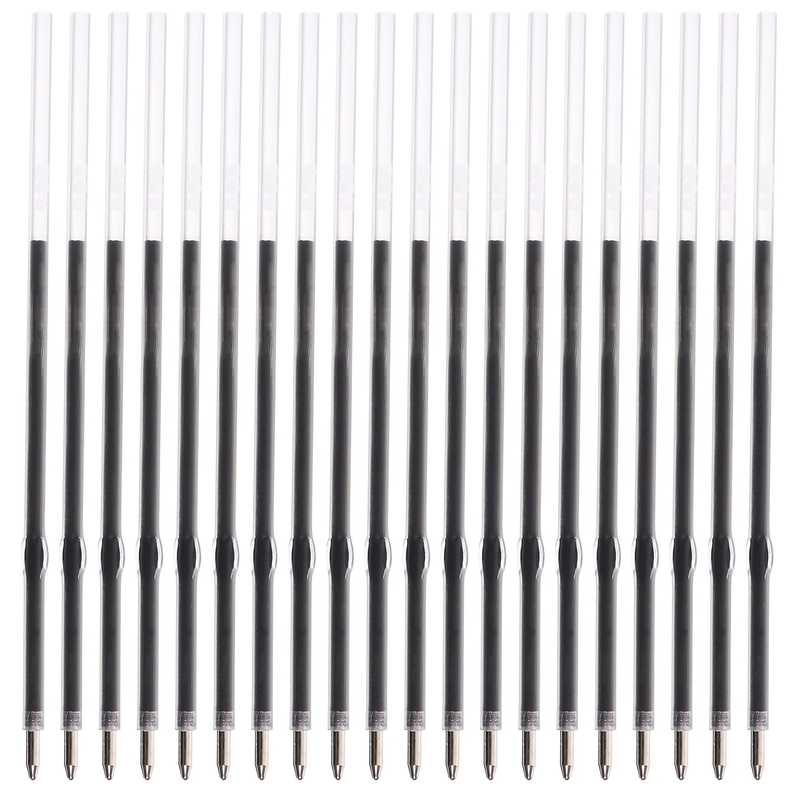 

100 Pcs Convenient Pen Refill 07mm Black Office Push-button Ballpoint 100pcs Decor Replacements