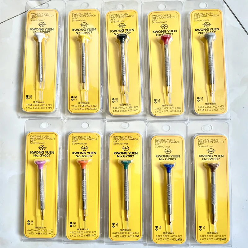 

KWONG YUEN Watch Repair Tool 10 Pack Screwdriver Set Copper Screwdriver Blade