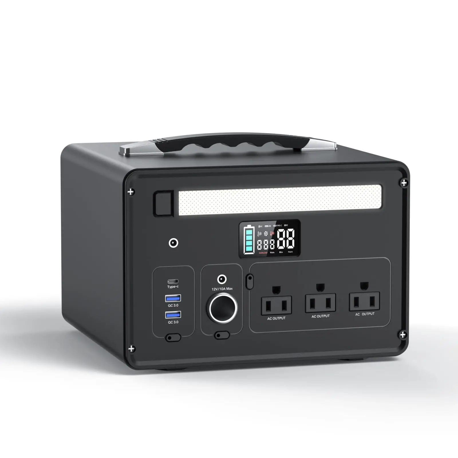 Portable Power Station 1000W 1008Wh LiFePO4 140W USB-C 3AC 8Port | Solar Generator (2000W Surge) Backup Battery, Fast