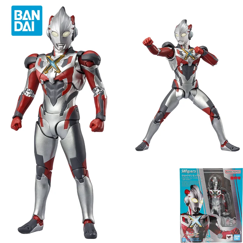 

Spot Direct Delivery Bandai Original Ultraman Anime Model SHF ULTRAMAN X NEW GENERATION STARS Ver. Action Figure Toys For Kids