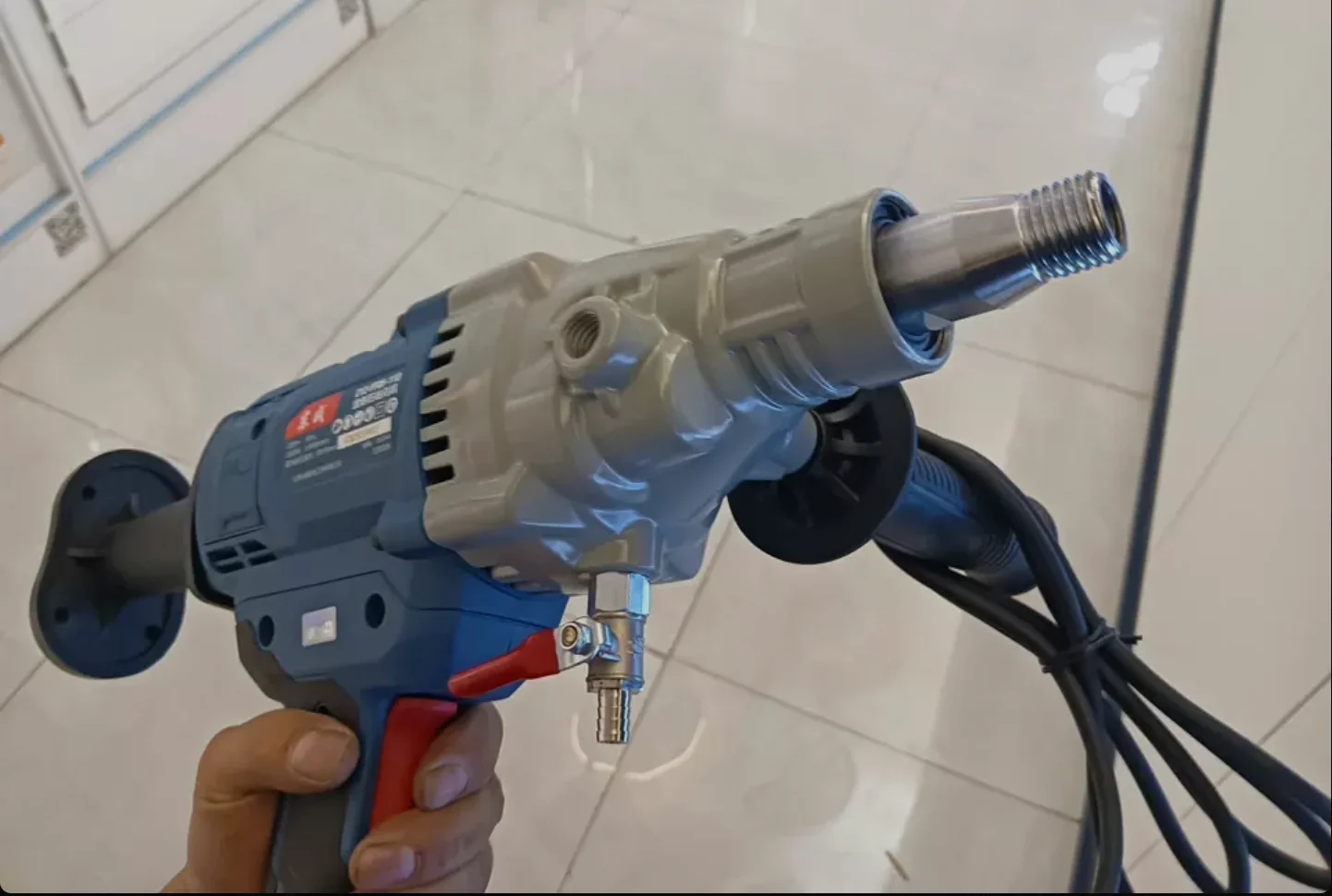 Z1Z-FF-190 Handheld Electric Diamond Drill 220V Strong Motor Three-Speed Regulation for Concrete Drilling Core Work