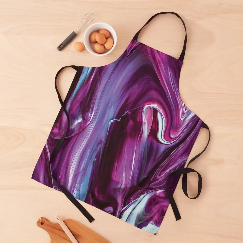 

purple Apron Kitchen Household Items for women with pocket useful gadgets for home Apron