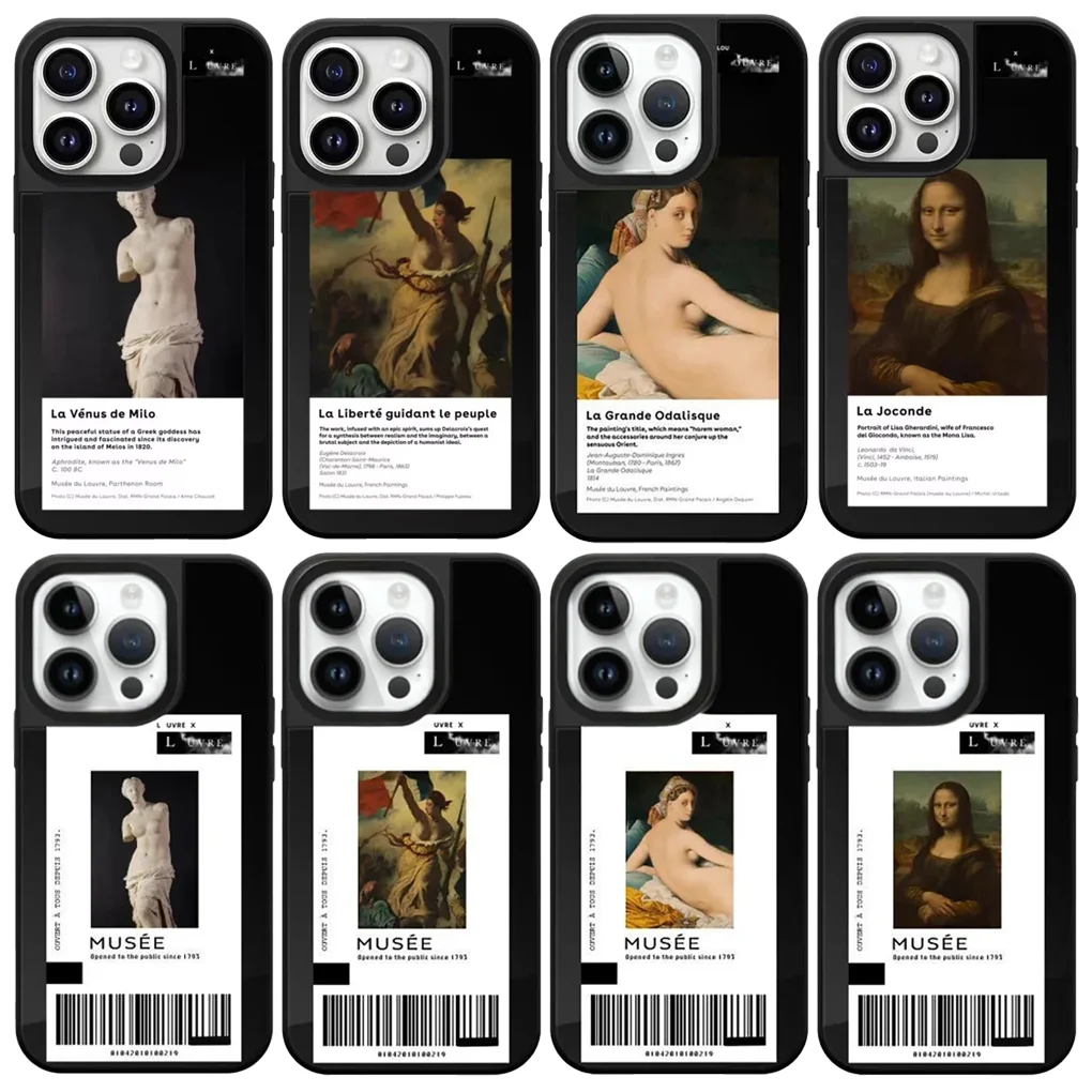 

Famous Paintings Mirror Surface Case for IPhone 12 13 14 15 16 17 Pro Max Case - Protective IPhone Case