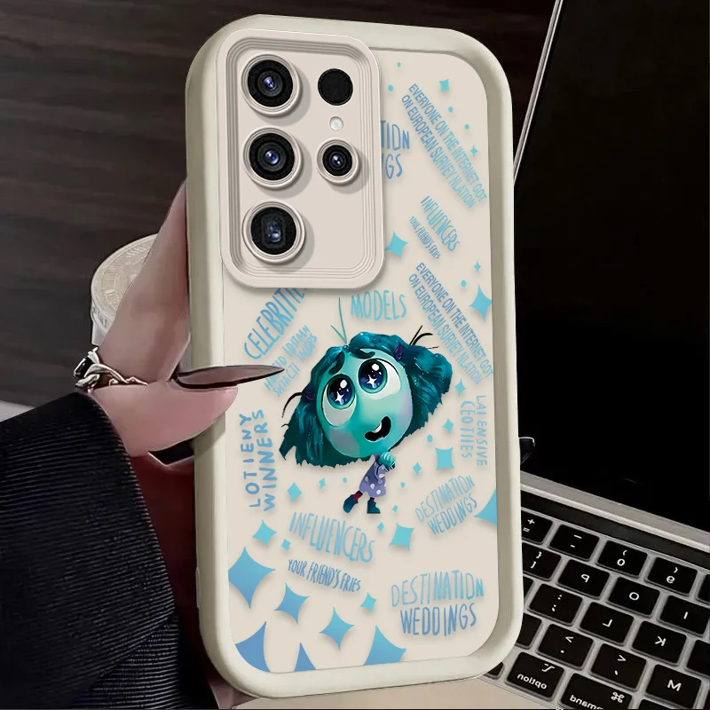 Disney Inside Out 2 Disgust Sadness Case for Samsung Galaxy S24 S23 S22 S21 Ultra Plus FE A54 A34 A14 A73 A53 A33 5G Protective