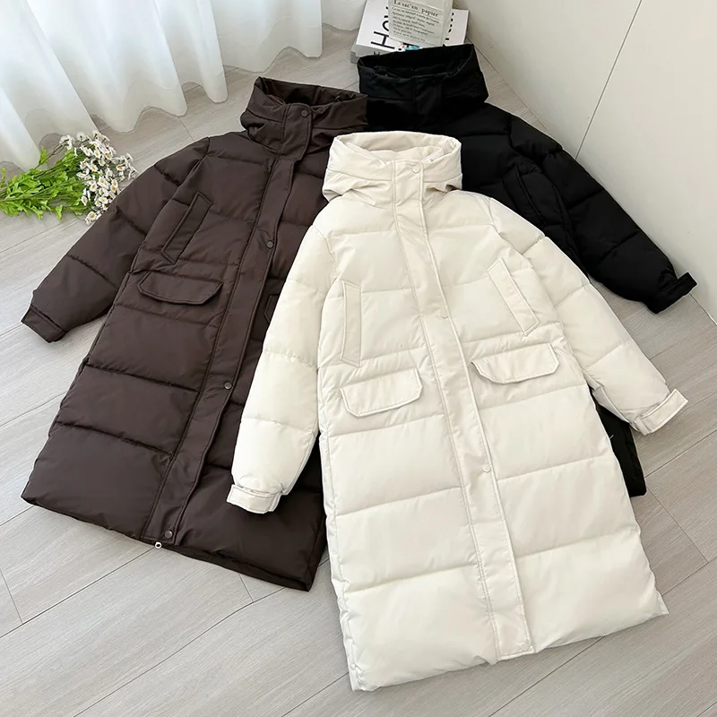

New Winter Women long Puffer Parkas Jackets Casual Hooded Thick Warm Windproof Parkas Coat Fashion Female outwear Long parkas