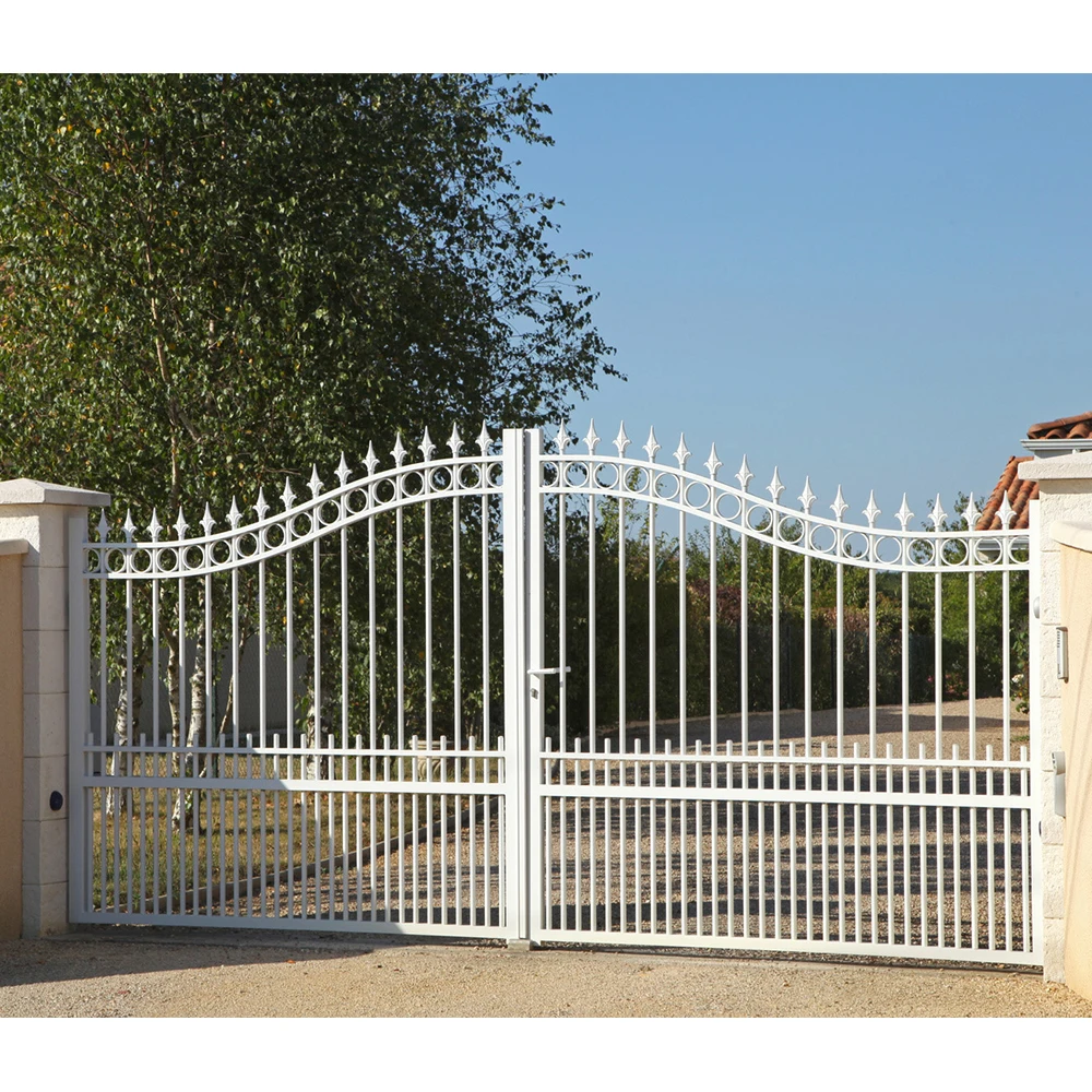 Customization Smart Latest Main Gate Designs Anti-Rust Luxury Customize Style Estate Gate Wrought Iron Driveway Gates for Sale
