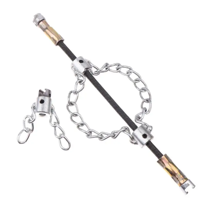 

16mm Spring Flex-Shaft Sewer Dredge Tool Push Rotary Cable Descaling Chain PVC Pipe Cleaner