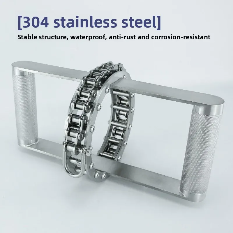 Stainless Steel H-shaped Stretch Handle High Pull Down Low Pull Sitting Rowing Handle Strength Equipment Accessories