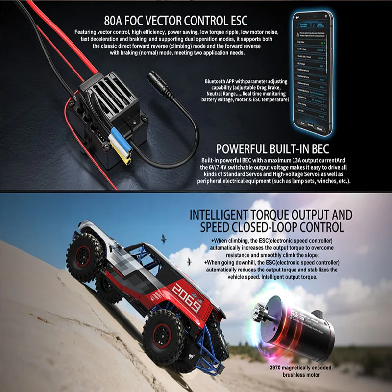 2025 Nuovo veicolo da arrampicata MJX H8P 1-8 Veicolo autorizzato Lotus Veicolo fuoristrada da arrampicata ad alta velocità Full Scale