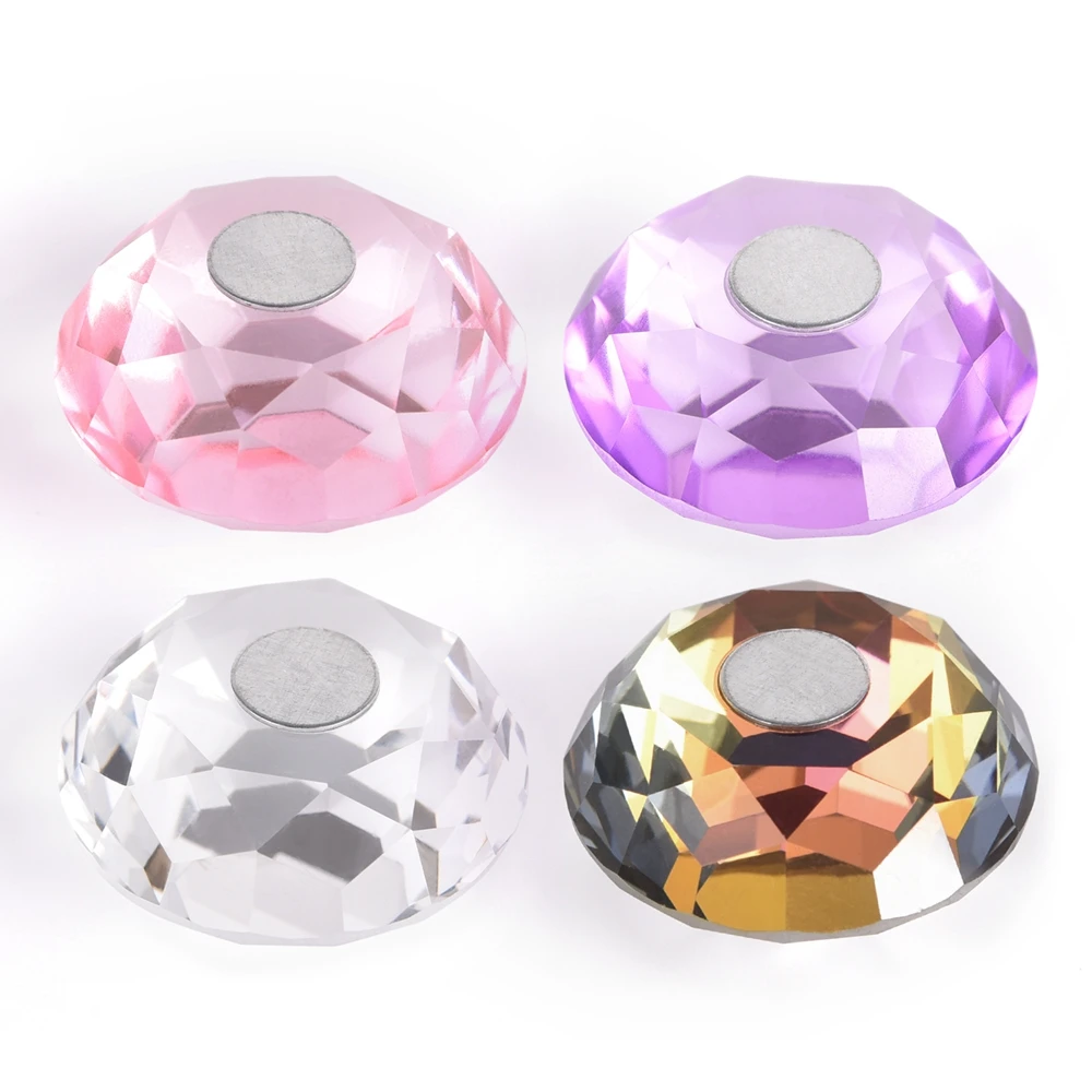 1Pc Nail Practice Stand Diamond Base Magnetic Suction Chess Piece Training DIY UV Gel Display Showing Manicure Nail Art Tool