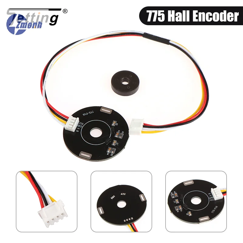New！775-P16 Double Hall Magnet Encoder Code Plate Magnetic Induction Rotation Speed Direction Sensor Use To 775 DC Gear Motor