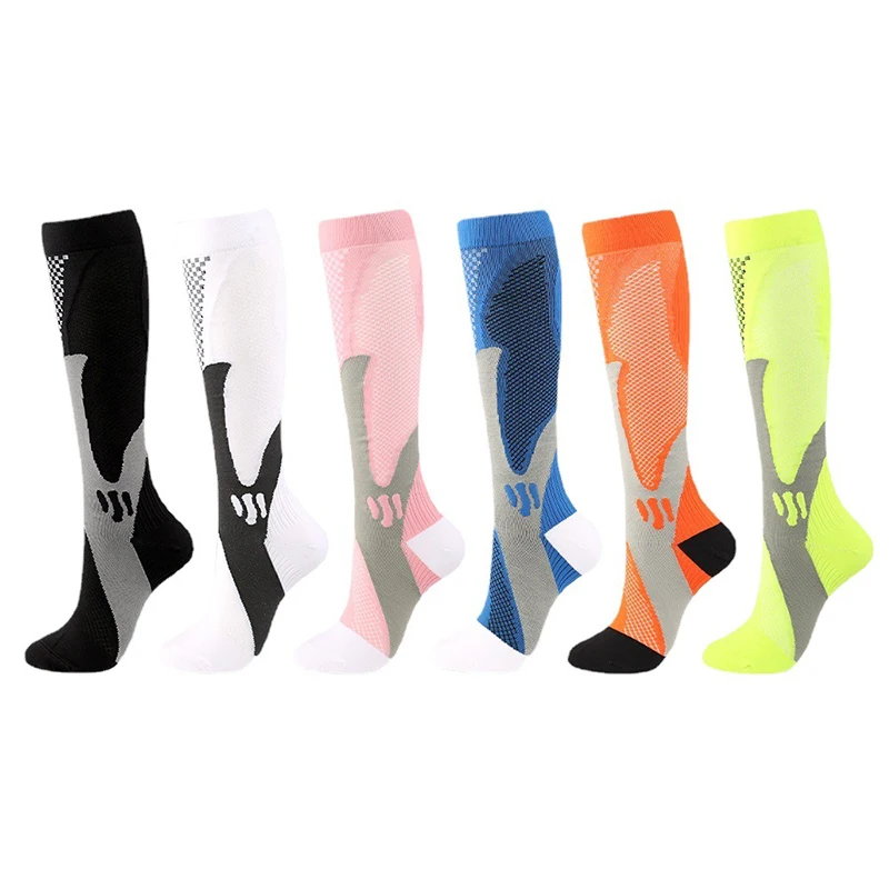 

Socks For Running Men Sport Socks For Marathon Cycling Football Compression Socks Varicose Veins Anti Fatigue Pain Relief