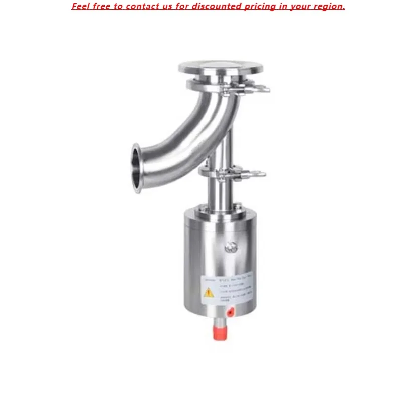 

DONJOY Sanitary Stainless Steel 304 316L Pneumatic Elbow Type Spool Shrink Tank Bottom Valve EPDM Chemical Beverage