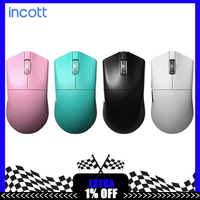 Incott 029 Mouse Tri Mode Wireless Mouse Paw3950 Paw3395 8000Hz Low Delay Lightweight Gaming Mice PC Accessories For FPS Gamer