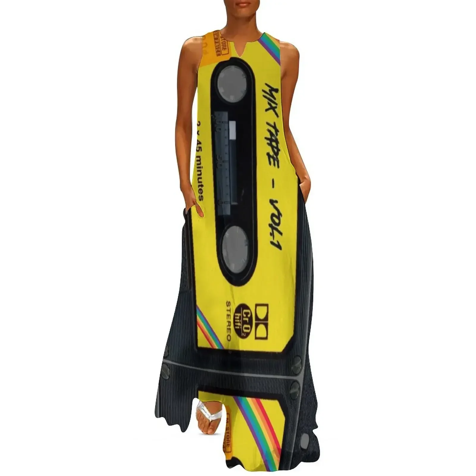 

Cassette tape, nostalgy, retro, cool. Long Dress Dress women dress for women summer